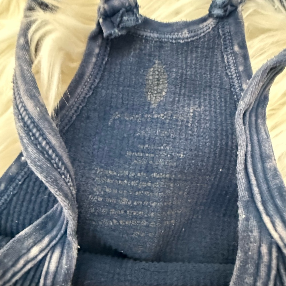Free People Movement Happiness Runs Crop Tank in Vintage Deepest Navy - Picture 7 of 8